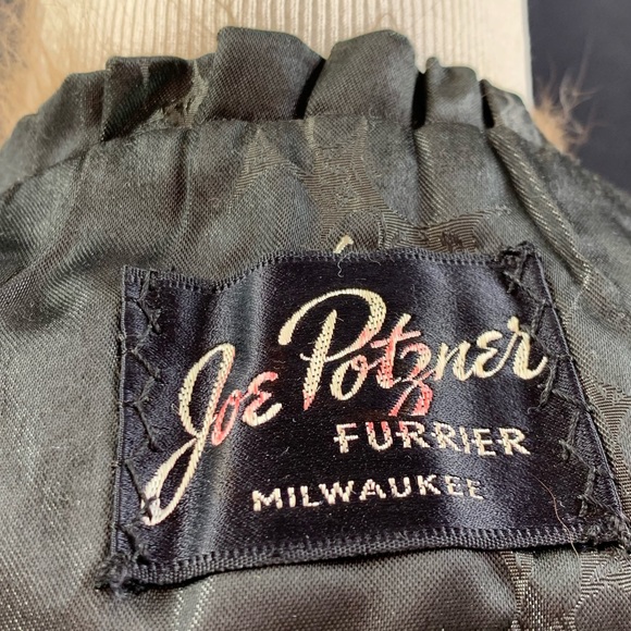 Vintage Joe Potzner Genuine Real Badger Fur Stole Wrap - Picture 5 of 7